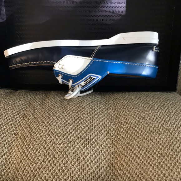 New with box Prada boat shoes in size 10. They are genuine Italian leather. - Picture 4 of 13